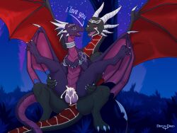 4:3 absurd_res activision aroused bodily_fluids cum cum_in_vagina cum_inside cynder dreyk-daro duo female feral genital_fluids genitals hi_res jewelry male male/female malevolent married_couple nelson_pose pendant romantic romantic_couple spyro spyro_the_dragon the_legend_of_spyro vulva