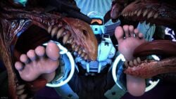 1girls 2boy 3d agent_carolina alien/human animated ankhajiit ankles_bound armor bare_feet barefoot big_feet bottomless bound bound_ankles bound_wrists captured captured_heroine clothed clothing feet feet_fetish feet_focus female female_soldier foot_fetish foot_focus foot_lick foot_licking foot_worship freelancer freelancer_carolina halo_(series) halo_3 halo_reach helmet imprisoned interspecies kidnapped kig-yar licking licking_feet licking_foot licking_soles licking_toes light_skin male male/female moaning monster monster_on_female mp4 pixiewillow presenting_feet red_vs_blue rooster_teeth sci-fi science_fiction sfm soles sound sound_effect sound_effects stirrup_legwear sweaty_feet tagme toes video wrists_bound