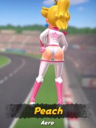 3d ai_generated ass ass_focus ass_grab bike_suit biker_clothes biker_girl blonde_hair blue_earrings bodysuit butt_focus character_select crown curvy_female curvy_females curvy_figure dat_ass earing earrings exhibitionism female female_only gloves grok grok_(x) human human_female in_game in_game_model jewelry long_boots long_hair mario_(series) mario_kart mario_kart_world motorcycle_suit nintendo panties pants_down pink_belt pink_bodysuit pink_boots pink_gloves pink_scarf ponytail princess princess_peach princess_peach_(aero) round_ass round_butt scarf sexy sexy_ass sexy_pose showing_ass super_mario_bros. tagme tight_clothes tight_suit underwear video video_game_character white_bodysuit white_skin white_uniform woman_only yallahs80