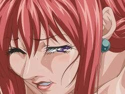00s 2006 2girls animated anime_screenshot bible_black bible_black_black_sacrifice bible_black_night_of_the_walpulgiss blonde_hair blue_eyes bondage drooling face-to-face female implied_object_insertion indoors kitami_reika lipstick makeup mature_female object_insertion purple_eyes red_hair saliva school_nurse short_hair sweat tagme takashiro_hiroko teacher
