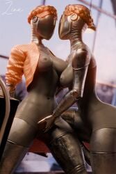 2girls 3d android ass atomic_heart ballerina big_breasts big_thighs blonde_hair breasts crown_braid curvaceous curvy curvy_figure cyborg cyborg_girl ekaterina_nechayeva female focus_entertainment gynoid hips hourglass_figure huge_ass huge_breasts large_breasts left_(atomic_heart) legs lesbian mature mature_female metallic_body mundfish right_(atomic_heart) russian russian_female the_twins_(atomic_heart) thick thick_hips thick_legs thick_thighs thighs voluptuous voluptuous_female waist wide_hips yuri zina_(artist)
