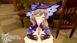 1boy 1girls 3d 3d_animation aether_(genshin_impact) animated breasts cock cum cumming cumming_from_paizuri cumshot dick female/male first_person_perspective first_person_view genshin_impact green-eyed_female green_eyes green_eyes_female hoyoverse light-skinned_female light-skinned_male light_skin lisa_(genshin_impact) longer_than_30_seconds male/female male_pov mihoyo orangedonut33 paizuri paizuri_lead_by_female penis pov pov_male pov_male_view sex shorter_than_one_minute straight straight_sex tagme tit_fuck titfuck titfucking tits video