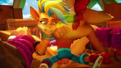 16:9 1boy 1girls 2021 3d activision animated anthro balls bandicoot beauty_mark blonde_hair blue_hair bottomless brown_nose clenched_teeth clothing crash_(series) crash_bandicoot crash_bandicoot_4:_it's_about_time ear_piercing earrings eyebrows female footwear froggysfm furry green_eyes handwear height_difference holding_legs jacket larger_female leather_clothing leather_jacket leg_warmers legwarmers lipstick loop male male_penetrating male_penetrating_female mammal marsupial missionary_position mp4 no_panties no_sound orange_body orange_fur pants partially_clothed penis piercing pink_leg_warmers pink_shirt pirate_tawna red_hair sex shoes short_playtime short_video size_difference smaller_male sneakers source_filmmaker spread_legs straight tawna_bandicoot tawna_bandicoot_(crash_4) testicles thrusting topless two_tone_hair vaginal vaginal_penetration vaginal_sex video video_games