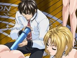 00s 1boy 2006 3girls age_difference anal anal_object_insertion animated anime_screenshot ass ass_shake bible_black bible_black_black_sacrifice bible_black_night_of_the_walpulgiss bowtie censored closed_eyes cross_earrings earrings enema female green_eyes huge_ass inflatable_butt_plug inflation injection kitami_reika magic_circle mature_female minase_taki object_insertion older_female_and_younger_male school_uniform shirt tagme takashiro_hiroko teacher_and_student tube water_inflation water_pump water_torture white_shirt