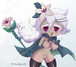 white lily cookie from cookie run by dibujosyatta97