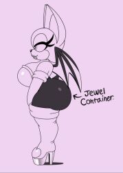 1girls 2025 anthro bat bat_ears bat_girl bat_wings big_ass big_breasts bubble_butt busty busty_female english_text evil_container female furry furry_only lipstick meme omegasunburst rouge_the_bat shortstack simple_background solo_female sonic_(series) sonic_the_hedgehog_(series) thick_thighs wide_hips wings