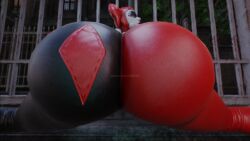 1girls 3d 3d_animation artist_name ass ass_focus batman:_arkham_knight batman_(series) big_ass clothed clothed_female dc dc_comics female female_only harley_quinn harley_quinn_(classic) huge_ass jester_cap jester_hat jiggling_ass jiggling_butt kishi large_ass longer_than_30_seconds mask masked masked_female music non-nude patreon_url patreon_username red_lipstick shaking shaking_ass shaking_butt short_video shorter_than_one_minute solo solo_female sound spread_legs tagme tight_clothing twerk twerking video watermark white_face white_facepaint