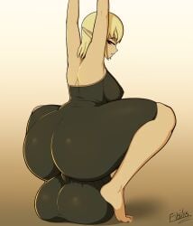 1futa ankama arms_up ass ass_focus back back_view backsack balls big_balls big_breasts big_butt blonde blonde_hair breasts clothed clothing cra elf elf_ears evangelyne fibilis fully_clothed futa futa_only futanari genitals gynomorph hi_res huge_ass huge_balls huge_butt humanoid humanoid_pointy_ears hung_futanari intersex light-skinned_futanari light_skin looking_at_viewer looking_back not_furry pale_skin png pointy_ears simple_background solo solo_futa squatting thick_thighs video_games wakfu wide_hips