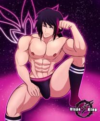 black_hair lie_ren male male_only rwby solo underwear vispaking