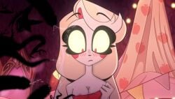 1girls accidental_exposure alastor_(hazbin_hotel) blanket blanket_grab blonde_female blonde_hair blush blush_lines breasts bukkake charlie_morningstar_(hazbin_hotel) cock cum cum_drip cum_dripping cum_dripping_from_penis cum_on_body cum_on_face demon demon_girl dripping dripping_cum duo ejaculation erect_nipples erection female forced_exposure gripping_sheets hazbin_hotel hell medium_breasts molestation multiple_penises nipple_bulge nipple_outline nipple_slip nipples one_breast_out penis revealing_breasts robe shadow shadow_creature silhouette silhouetted_penis solo_focus squishing_breasts tentacle tentacle_sex towel two_tone_hair