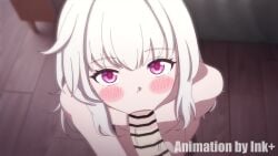 1boy animated bangs bar_censor bare_shoulders blowjob blurry blurry_background blush blushing_at_viewer breasts censored clara_(honkai:_star_rail) collarbone completely_nude depth_of_field erection eyebrows_visible_through_hair fellatio female from_above grey_hair hair_between_eyes handjob honkai:_star_rail hoyoverse indoors inkplus kneeling large_penis leaning_forward licking licking_penis long_hair looking_at_viewer looking_up nipples nose_blush nude open_mouth oral original out_of_frame parted_lips penis pink_eyes pov pov_crotch purple_eyes red_eyes saliva saliva_trail shiny_hair sidelocks silver_hair small_breasts solo solo_focus straight tagme testicles tongue upper_body veins veiny_penis very_long_hair video white_hair