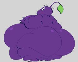 belly_overhang big_ass big_belly big_breasts black_eyes blush blush_lines bubble_ass bubble_butt female huge_belly huge_butt leaf looking_back looking_down neetbean nintendo nude nude_female obese obese_female overweight overweight_female pikmin pikmin_(species) purple_body purple_pikmin tagme thick_hips thick_legs thick_thighs wide_hips