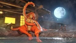 3d_(artwork) 6_arms animal_humanoid aquatic big_breasts blacksmith breasts ceehaz cephalopod cephalopod_humanoid closed_eyes digital_media_(artwork) feet female freckles genitals hama_(ceehaz) hi_res hot_spring humanoid humanoid_feet mammal marine_humanoid membrane_(anatomy) mollusk mollusk_humanoid moon multi_arm multi_limb nipples noseless nude octopus_humanoid orange_body orange_skin orange_tentacles palurdas_arts plantigrade pseudo_hair smile tagme tentacle tentacle_hair toes vulva water webbed_feet wide_hips