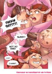 anthro ass big_breasts bovine breasts comic comics date feral furry futanari herm horse horse_ears horse_girl horse_penis horse_tail horsecock horsecock_futa horsecock_futanari intersex love mare penis pinkstables rough_sex self_upload sex story yiff