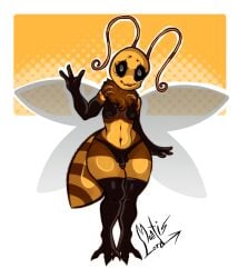 anthro bee furry furry_female furry_only futa_only futanari insects mantislord sapphire_safari shortstack small_breasts small_penis smaller_female thick_ass thick_thighs tiny_penis wings