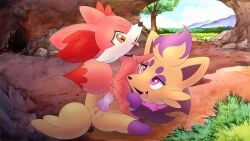 animal_genitalia animal_penis animated anus ass black_fur blush canid canine canine_genitalia canine_penis collar cowgirl_position digital_media_(artwork) erection female female_penetrated fennec_fox fennekin feral feral_only fox fur generation_5_pokemon generation_6_pokemon genital_fluids genitals hair herm herm/female hi_res intersex knot mammal multicolored_body mythological_creature nintendo open_mouth orange_body orange_fur original_character orignal_character penetration penis penis_in_vagina pink_body pokemon pokemon_(species) purple_fur purple_hair sex smile tagme tail teeth tongue tongue_out toothy_smile vaginal_fluids vaginal_penetration video vulva zorua zpectralkrystal