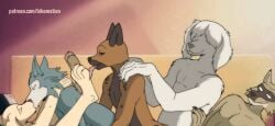 2026 2d 2d_(artwork) 2d_animation 2d_artwork 5_fingers 5boys action_pose anal anal_sex animated animation anthro anthro_on_anthro anthro_penetrated anthro_penetrating anthro_penetrating_anthro athletic athletic_anthro athletic_male barefoot beastars biceps bikomation bird_dog black_nose blinking body_hair bouncing_ass bouncing_butt bouncing_legs brown brown_body brown_claws brown_fur brown_hands brown_nose butt canid canine canis cheek_tuft chest_hair claws clenched_teeth closed_eyes collot_(beastars) coyote deep_kiss deep_kissing detailed_background digital_media digital_media_(artwork) doggy_style doggystyle domestic_dog durham_(beastars) embrace embracing_another embracing_during_sex embracing_each_other eyebrows eyes face_to_face facial_expressions facial_tuft feet feet_up finger_claws fingers fivesome floppy_ears fluffy fluffy_ears foot_fetish foot_lick foot_licking frame_by_frame french_kiss french_kissing friends from_behind_position front_view fur furniture furry grey_body grey_fur group group_hug group_sex hair hair_over_eyes half-closed_eyes hand_on_butt hand_on_shoulder head_to_head herding_dog hug hugging hunting_dog hyena interspecies intimate jack_(beastars) jiggle jiggling jiggling_ass jiggling_butt kiss kiss_on_lips kissing kissing_while_penetrated labrador leg_grab leg_in_air legoshi_(beastars) legs_tied legs_up lick licking licking_feet long_ears long_hair looking_at_another looking_pleasured male male/male male_only male_penetrated male_penetrating male_penetrating_male mammal miguno_(beastars) multicolored_body multicolored_fur naked narrowed_eyes netflix nude nude_anthro nude_male old_english_sheepdog open_mouth orgy pastoral_dog pawpads paws penetration pleasure pleasure_face pleasured pleasured_face retriever room_701 roommate sex sheepdog short_playtime spots spotted_body spotted_fur spotted_hyena standing standing_doggy_style standing_position standing_sex tan_body tan_fur teeth teeth_clenched tied_legs toe_claws toes train_position tuft two-tone_body two-tone_fur white_body white_fur wolf yellow_body yellow_fur