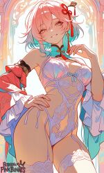 ai_generated areolae ass blush breasts completely_nude curvy female full_body hentai high_resolution highly_detailed large_breasts long_hair looking_at_viewer navel nipples nsfw nude open_mouth patreon pinkbunnies pussy rule34 seductive simple_background smile solo taoqi thick_thighs thighs uncensored wide_hips wuthering_waves