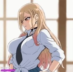 1girls animated big_breasts blacked blonde-haired_female blonde_hair blurry blurry_background blush bouncing_breasts bracelet breasts cleavage closed_eyes clothed clothes clothing covering covering_breasts ear_piercing ear_piercings earrings edit female female_focus female_only finger_to_mouth flashing flashing_breasts frame_by_frame fully_clothed grin gyaru jewelry kitagawa_marin large_breasts lewdamone lipstick long_fingernails long_hair looking_at_viewer makeup multicolored_hair naughty_face navel nipple_slip nipples no_bra one_eye_closed piercing pink_eyes pink_nails presenting qos qos_tattoo queen_of_spades raceplay red_eyes retro_artstyle school_uniform schoolgirl seductive_smile shirt shushing smile smiling smooth_animation solo solo_female sono_bisque_doll_wa_koi_wo_suru sехual tied_shirt unbuttoned_shirt unbuttoning uncensored undressing voluptuous wink