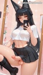 1futa 2026 ai_assisted ai_generated anime artist_name bathroom black_skirt boots brick_wall cellphone cock dick erection explicit futanari hi_res high_quality high_resolution highres holding_phone hoshimi_miyabi hoyoverse long_hair mihoyo mirror otoko_no_ko patreon patreon_username penis phone restroom selfie smartphone solo stable_diffusion testicles tile_floor tile_wall tiles toilet tsukoneko watermark zenless_zone_zero