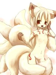 fur furry_ears furry_tail kitsune multi_tail ninetails_(okami) okami rule_63 tagme tail