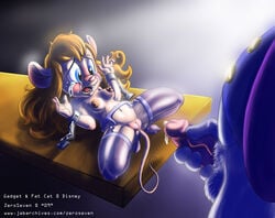 bondage chip_'n_dale_rescue_rangers disney fat_cat gadget_hackwrench imminent_rape nipples penis pussy tears zeroseven