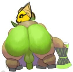 1futa 2017 2d animated anus ass balls big_butt blizzard_entertainment dickgirl edit futa_only futanari herm horn intersex living_machine looking_at_viewer looking_back machine mechamonkeyz_(artist) omnic orisa overwatch penis pussy robot simple_background solo taur video_games