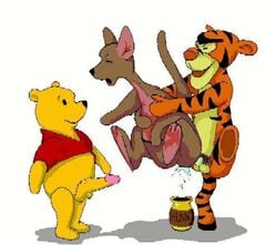 disney female kanga penis pooh_bear smooth_skin testicles tigger winnie_the_pooh_(franchise)