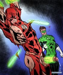 2boys ability_indecency abs armpits ass barry_allen biceps blue_eyes brown_hair clothed clothing cock_sleeve crosshatching cum cumming dc dc_comics erect_nipple exposed exposed_nipple exposed_penis gay green_lantern green_lantern_(series) hal_jordan hard_light huge_cock human human_only justice_league knives light-skinned_male light_skin male male/male male_only masturbating_other masturbation muscular orgasm_from_handjob partially_retracted_foreskin pecs phausto power_ring pubic_hair restrained ripped_clothing the_flash the_flash_(series) thick_thighs tied_up torn_clothes torture uncut undressing veiny_penis yaoi