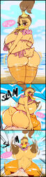 anthro anthro_only areolae big_breasts breasts brown_feathers brown_hair busty character_request comic dancer dancer_outfit duck erect_nipples faceless_male feathers female female_focus female_on_top female_only furry goat-head_(artist) hourglass_figure lactation large_breasts long_hair nipples nudity penetration penis ponytail pussy sex skimpy skimpy_clothes solo speech_bubble tagme vagina vaginal_penetration vaginal_sex wide_hips