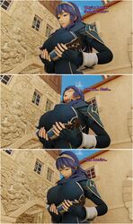 3d breast_expansion breasts english_text fire_emblem fire_emblem:_mystery_of_the_emblem fire_emblem:_shadow_dragon_and_the_blade_of_light fire_emblem_awakening giantess huge_breasts immalol lucina_(fire_emblem) marth_(fire_emblem) minmax3d nintendo smaller_male source_request tagme text