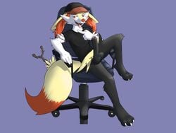 3_toes 4:3 anonymous_artist anthro balls barefoot bottomless braixen claws clothed clothing erection feet genitals inner_ear_fluff male male_only nintendo penis plantigrade pokémon_(species) pokemon pokemon_(species) ralpon simple_background smile solo toes tongue tuft video_games