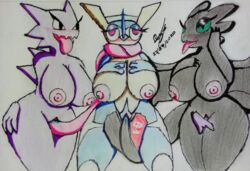 anthro big_breasts breasts dragon dreamworks female female/female female_night_fury greninja group hand_on_breast hand_pussy haunter hi_res how_to_train_your_dragon luxury_furart masturbation night_fury nintendo pokémon_(species) pokemon pokemon_(species) rule_63 scalie tail_fetish tail_masturbation tail_play tongue tongue_out tongue_penetration toothless video_games western_dragon yuri