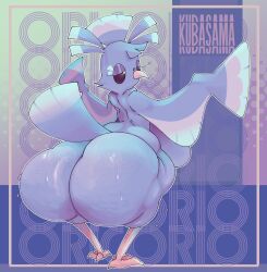 big_ass bubble_butt huge_ass kubasama_(artist) oricorio pokemon pokemon_sm sensu_style_oricorio