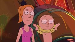 1boy 1girls animated boobdrop both_sexes_in_same_situation breast_jiggle brother_and_sister cаrtoon female looking_at_breasts male morty_smith no_bra no_sound pink_nipples plucking ponytail raised_shirt rick_and_morty shirt_lift shorter_than_10_seconds small_breasts summer_smith sеxy unknown_artist video