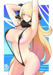 cynthia (pokemon) from nintendo by revolverwingstudios