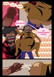 3boys comic_page crying crying_with_eyes_open dialogue doomentio doomverse fat fat_man forced_anal gay lolcow male nosebleed ocio_(doomverse) oveja_(doomverse) rape shit_on_penis spanish spanish_dialogue spanish_text youtube_hispanic youtubers yuushima06