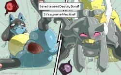 1boy 2024 2girls 3_eyes absurd_res animate_inanimate anthro anthro_penetrated anthro_penetrating ass banette big_belly big_butt big_dom_small_sub big_tail blue_body blue_fur bodily_fluids braixen breasts clenched_teeth cum cum_in_pussy cum_inside cum_spill cumflated_belly cumflation dominant drooling ejaculation excessive_cum excessive_genital_fluids eye_roll faceless_character faceless_male featureless_breasts female female_penetrated fleshlight_position from_behind_position fur gaping gaping_pussy genital_fluids genitals glorp glowing glowing_eyes grey_body grey_fur hi_res impregnation inflation larger_male leaking_cum living_plushie looking_pleasured lucario lying male male/female male_penetrating male_penetrating_female multi_eye nintendo non-euclidean_cum_inflation non-euclidean_penetration non-euclidean_sex on_side orange_body orange_fur plushie pokémon_(species) pokemon pokemon_(species) pokemon_move purple_eyes pussy pussy_ejaculation pussy_juice_on_ground pussy_juice_on_leg raised_leg saliva savourysausages sex shaking size_difference smaller_female smile spontaneous_pregnancy sweat sweaty_butt sweaty_legs sweaty_thighs tail tan_body tan_fur teeth thick_thighs trembling vaginal_fluids vaginal_penetration voodoo voodoo_cum voodoo_impregnation voodoo_inflation voodoo_penetration voodoo_sex yellow_body yellow_fur