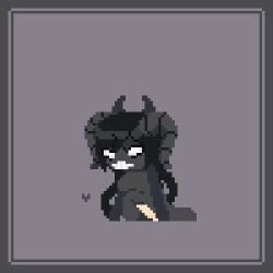 1girls animated black_body black_hair black_skin breasts demon demon_girl demon_horns dildo dildo_sitting female female_only gif hearts horns masturbation notknot42 pixel_art sex_toy sharp_teeth solo solo_female spoken_heart the_binding_of_isaac the_siren_(the_binding_of_isaac) white_eyes