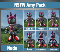 2023 3d 3d_model 5_fingers accurate_art_style amy_rose anthro anthro_only black_nose blob_feet bob_cut boots boots_only bottomless bottomless_female bra breasts casual catnatic completely_naked completely_naked_female completely_nude completely_nude_female countershade_arms countershade_torso countershading english_text eulipotyphlan exposed exposed_pussy exposed_torso exposure_variation eyelashes featureless_feet feet female female_only footwear footwear_only front_view fur furry furry_only game_mod game_screenshot genitals gloves gloves_only grass green_eyes hair handwear handwear_only hedgehog humanoid_hands mammal mobian_(species) mod mostly_nude mostly_nude_female multiple_images naked naked_female navel nipples nude nude_female nude_filter nude_mod on_model outside panties panty_bow party_hat pink_body pink_fur pink_hair pink_nipples pussy red_boots red_footwear ribbon ribbons screencap screenshot sega sky small_breasts smpthehedgehog solo sonic_(series) sonic_frontiers teeth text underwear upskirt vagina white_gloves white_handwear wristwear yellow_body