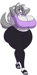 anthro armpits big_ass big_breasts breasts bubble_butt dewwydartz female furry huge_ass huge_breasts may_(dewwydartz) thick_thighs wide_hips