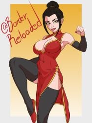 1girls avatar_legends avatar_the_last_airbender azula borderreloaded chun-li_(cosplay) crossover female fire_nation