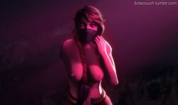 1girls breasts dota dota_2 dotacouch female_only lanaya mask purple_skin solo_female tagme templar_assassin