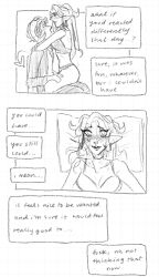 amrias an_open_book breasts crowtherapy dnd dnd_character dungeons_and_dragons fantasizing hickey horns lap_dance tail tiatath tiefling