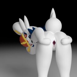 1:1 1girls 3d anthro cinderace digital_media_(artwork) female female_cinderace female_only female_pokemon genitals goldencarrot hi_res nintendo pokémon_(species) pokemon pokemon_(species) pokemon_ss pussy solo video_games