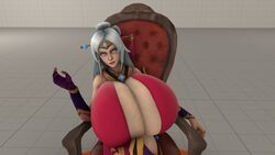 3d arynashryver big_breasts breasts breasts_bigger_than_head lian_(paladins) paladins