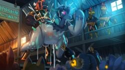 16:9 2025 4k absurd_res anal animate_inanimate audience avian balls barn bird black_body black_fur bodily_fluids bondage bound bovid bovine brown_body brown_fur canid canine caprine cattle chicken clothed clothing cum cum_inside deer duo_focus english_text equid equine excessive_cum excessive_genital_fluids fox fur galliform gallus_(genus) genital_fluids genitals glowing glowing_eyes goat group hair handle harness hi_res horn inflatable latex latex_clothing latex_transformation leaking_cum liquid_latex living_inflatable mammal nozzle orange_body orange_fur penis phasianid pink_eyes pool_toy sexotheque standing suspension suspension_bondage text transformation translucent widescreen