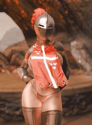 1girls 3d animated areola_slip areolae armet armor artist_request big_breasts bouncing_breasts cameltoe dancing erect_nipples game_mod gauntlets helmet huge_breasts kardia_of_rhodes knight light-skinned_female light_skin mod panties plate_armor skyrim tabard thick_thighs