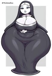 1girls ai_art ai_generated ass ass_bigger_than_head big_ass big_breasts big_butt big_nipples bikini breasts breasts_bigger_than_head exposed_ass exposed_breasts exposed_butt female gigantic_ass gigantic_breasts gigantic_butt hips huge_ass huge_breasts huge_butt hyper_ass hyper_breasts hyper_butt luxuria_(thickwaifuss) nun nun's_habit nun_outfit oc original_character thickwaifuss