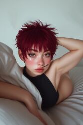 1female 1girls ai_art ai_generated armpit armpits armpits_fetish ayra_c black_skirt converse converse_shoes cum cum_in_pussy cum_inside dark_red_hair hand_on_head nick141 realistic red_hair sleeveless sleeveless_shirt tomboy white_skin